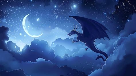 Le Roi du Ciel et les Dragons Volants: Une Étude en Bleu Cobalt et Or Lumineux!